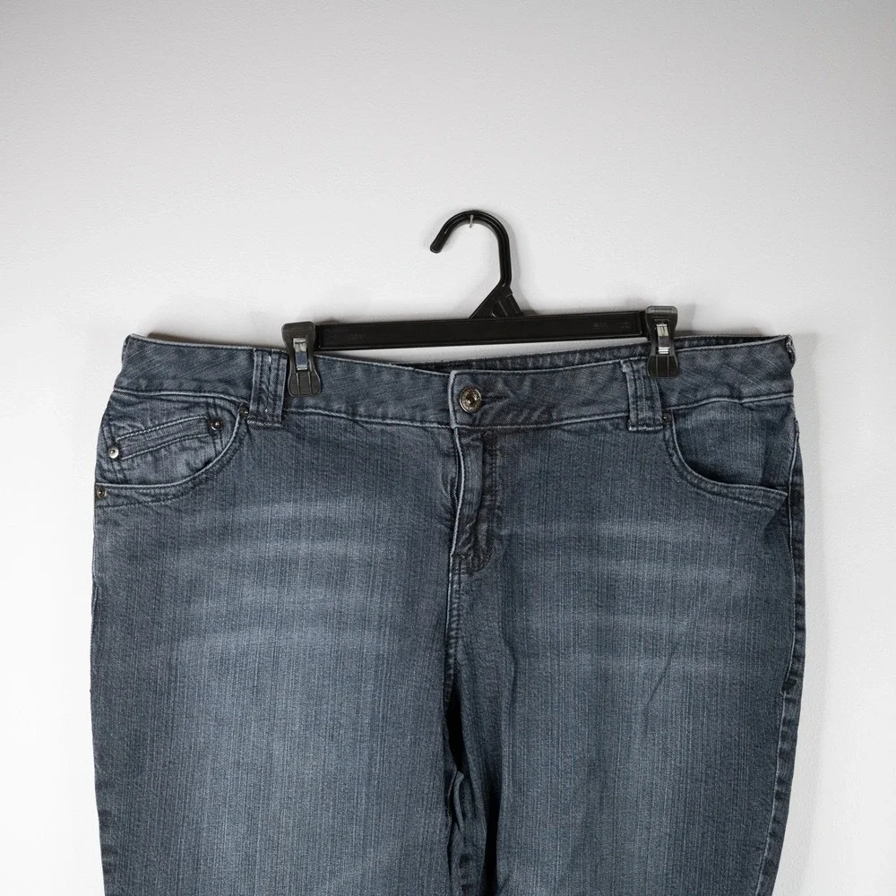 Vintage Lane Bryant Venezia Dark Jeans Women's‎ 20 wide leg stretchy